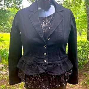 Like New Kate & Mallory black denim jacket